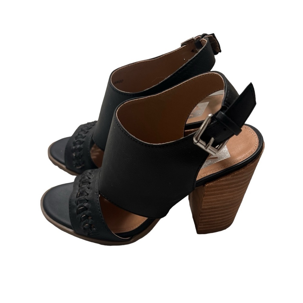 Dolce Vita Black and Brown Heeled Sandals